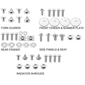 Plastic screw kit Honda CRF 450 X 05-16-DS89.5103 | RiMotoShop