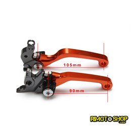 Par de manetas de freno y embrague CNC KTM 250 EXC 2005-2006-JFG.