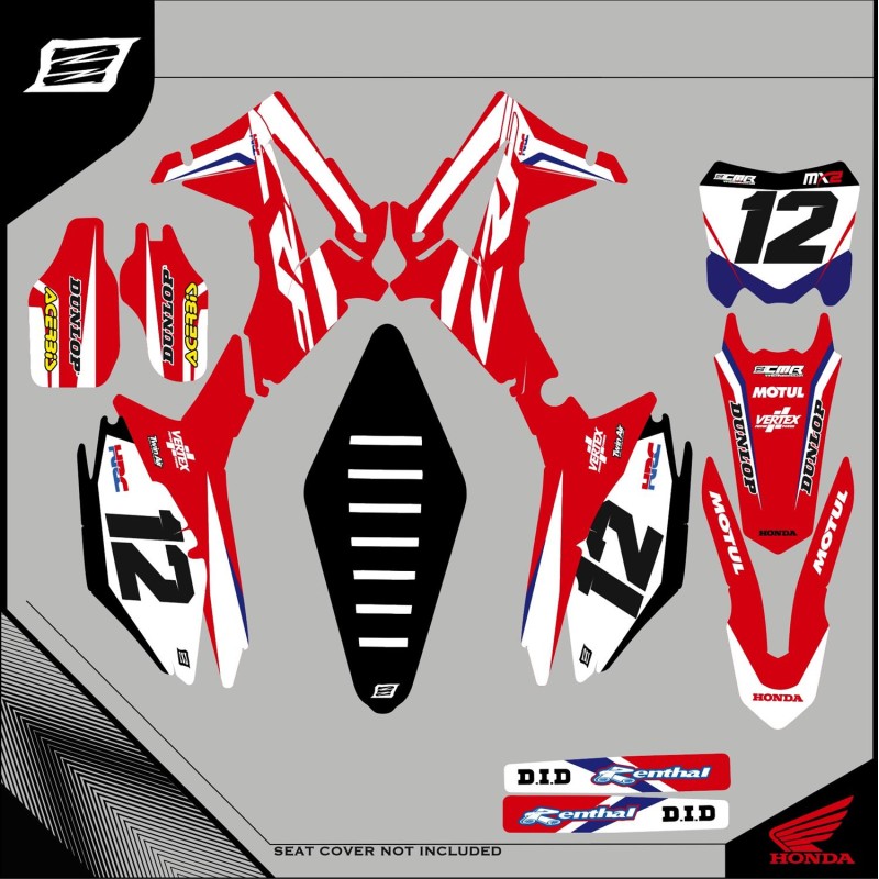 Graphiques personnalisés HONDA CRF 250 R-GRFK-190-RiMotoShop