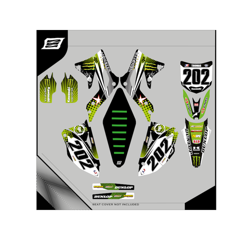 Grafiche personalizzate KAWASAKI KLX 125 Motard - enduro-GRFK-336|RiMotoShop