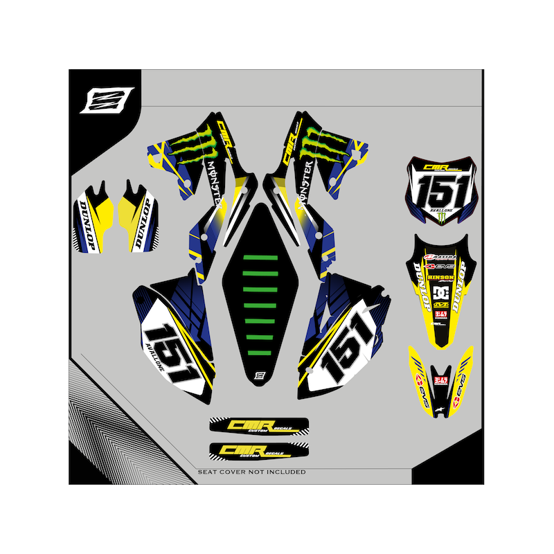 Custom graphics KAWASAKI KLX 250 Motard - enduro-GRFK-337 | RiMotoShop