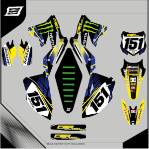 Graphiques personnalisés KAWASAKI KX 250 F CROSS-GRFK-329-RiMotoShop