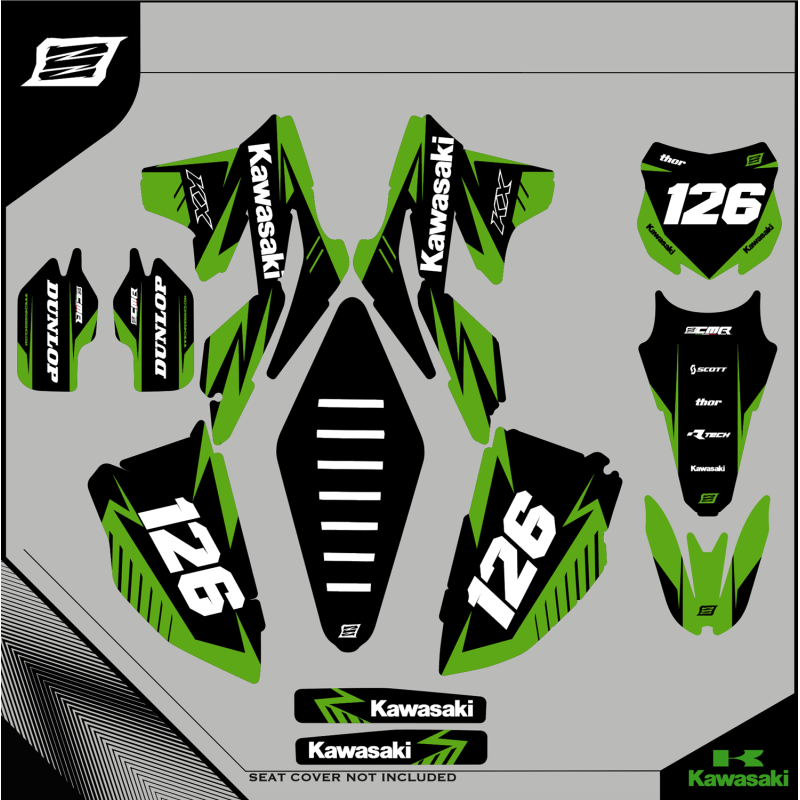Grafiche personalizzate KAWASAKI KX 50 CROSS-GRFK-321 | RiMotoShop