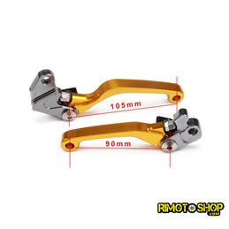 Pair of CNC brake and clutch levers Suzuki RM250