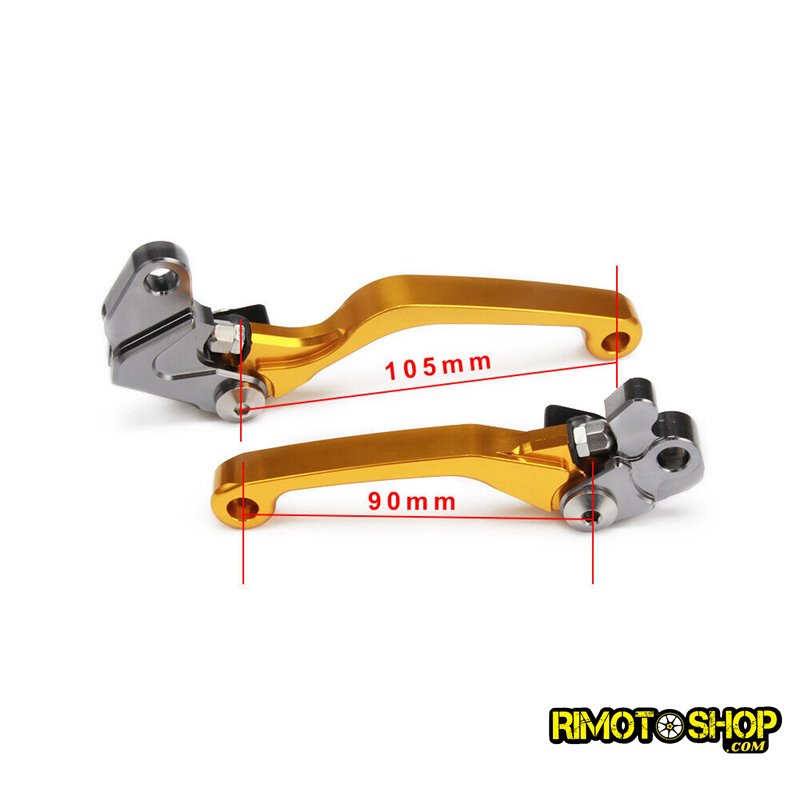 Pair of CNC brake and clutch levers Suzuki RM250