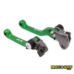 Par de manetas de freno y embrague CNC Kawasaki KX250F 2013-2018-JFG.