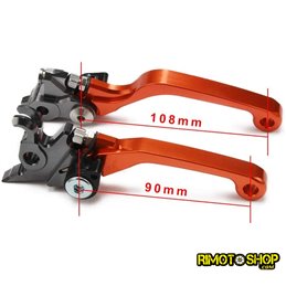 Paire de leviers de frein et d'embrayage CNC KTM EXC125 (SIX DAYS)