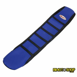 Housse de siège zèbre bleu et noir Yamaha YZ250F 2010-2013-JFG.11170311-RiMotoShop