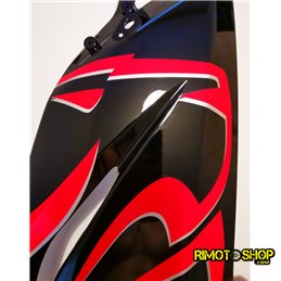 CARENA SUPERIORE DX NERO + ADESIVO APRILIA RS 125 2006-2010