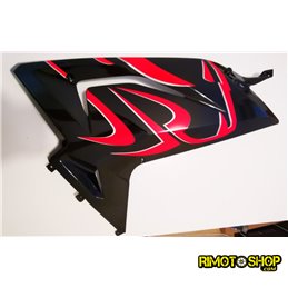 CARENA SUPERIORE DX NERO + ADESIVO APRILIA RS 125 2006-2010