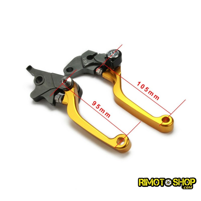 Pair of CNC brake and clutch levers Suzuki DR200S 2015-2019-JFG.13110522 | RiMotoShop