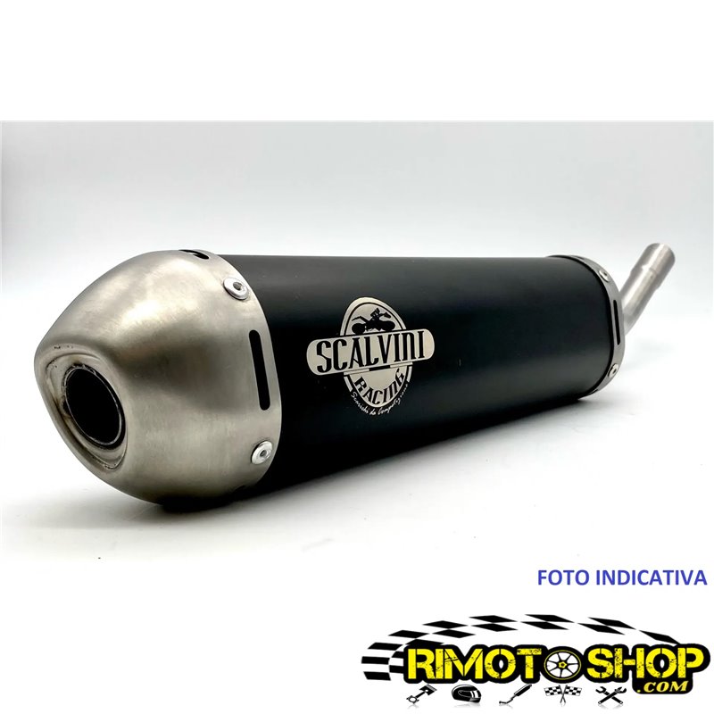 07 2015 Aprilia SX 125 RX Scalvini Racing Silencieux d'échappement aluminium caseback inox