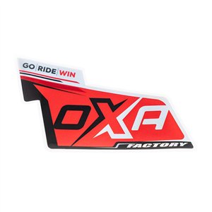 Logo adesivo silenziatore OXA Black Edition-OX-40913 | RiMotoShop