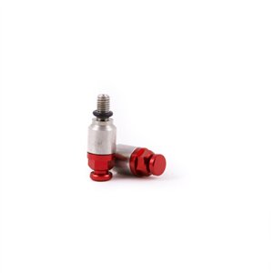 Coppia sfiati forcella rapidi M5x0.8 rossi-DS97.0508R | RiMotoShop