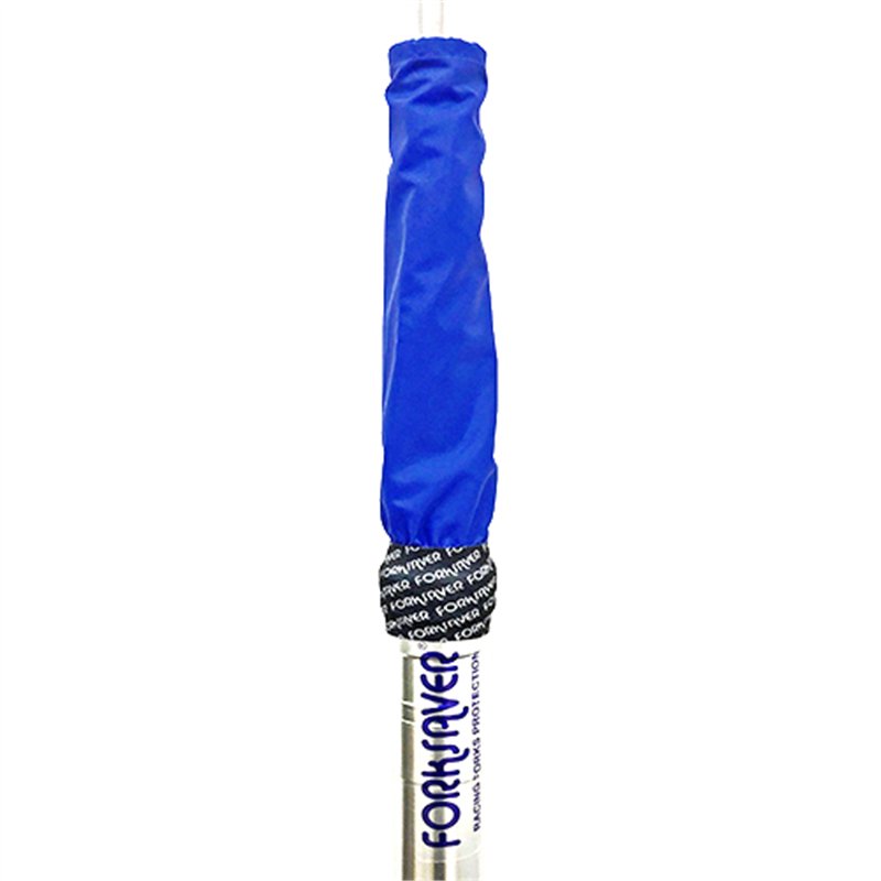 Fundas protectoras para horquillas Forksaver para potencias tradicionales, color azul.
