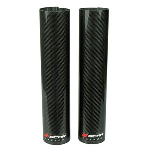 Coppia protezioni fodero inferiore in carbonio 240x52 mm Scar-SFWLB | RiMotoShop