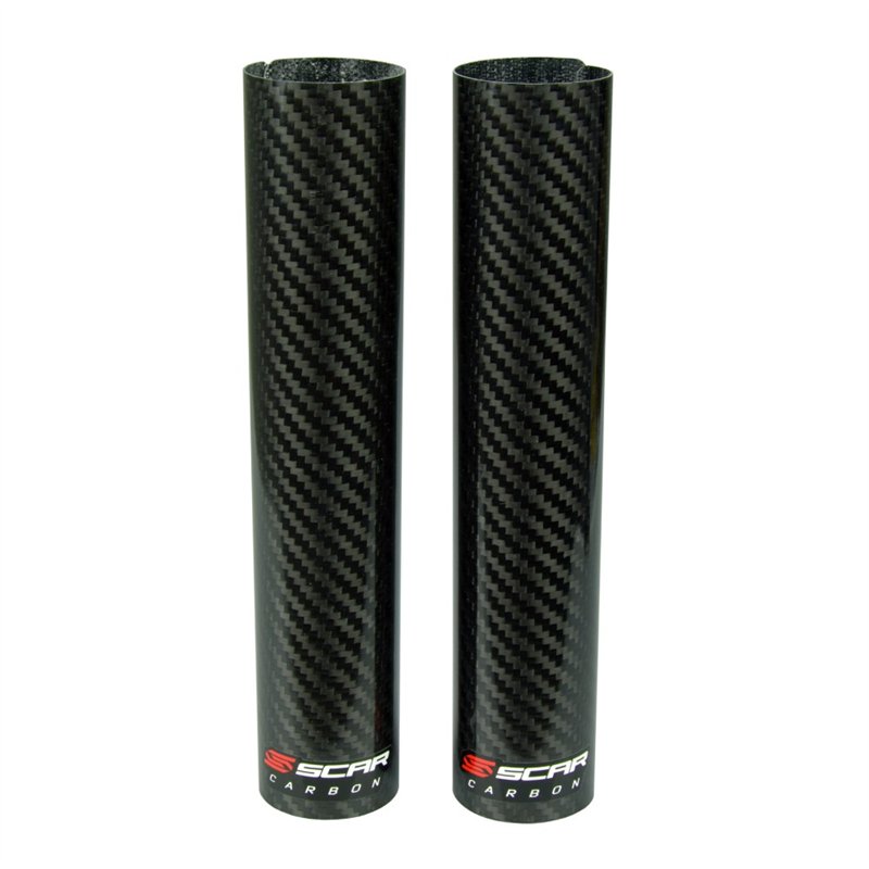Par de protectores de carbono para la vaina inferior de la cadena, 220x45 mm, Scar
