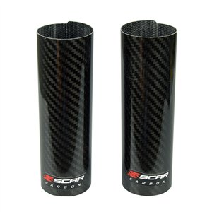 Pair of upper sleeve carbon protections 160x52 mm Scar-SFWUB | RiMotoShop