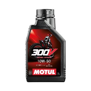 Engine oil Motul 300V 10W-50 OFF ROAD - 1 lt-ML112560 | RiMotoShop