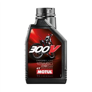 Engine oil Motul 300V 15W-60 OFF ROAD - 1 lt-ML104137 | RiMotoShop