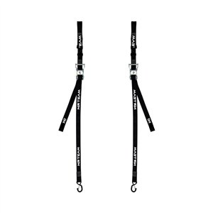 Paire de sangles d'arrimage à cliquet noires de 38 mm pour