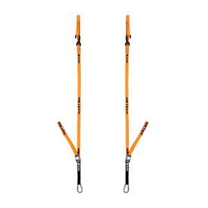 Pair of motorcycle mounting straps Pull Up 25mm orange-DS89.PU10A | RiMotoShop