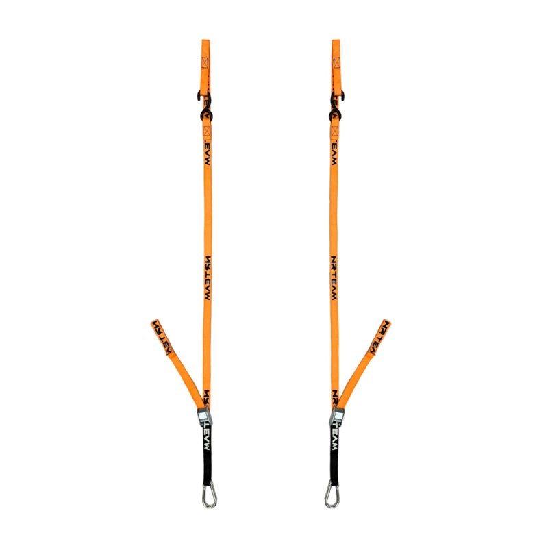 Pair of motorcycle mounting straps Pull Up 25mm orange-DS89.PU10A | RiMotoShop