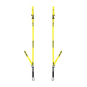 Pair of motorcycle fastening straps Pull Up 25mm yellow-DS89.PU10G | RiMotoShop