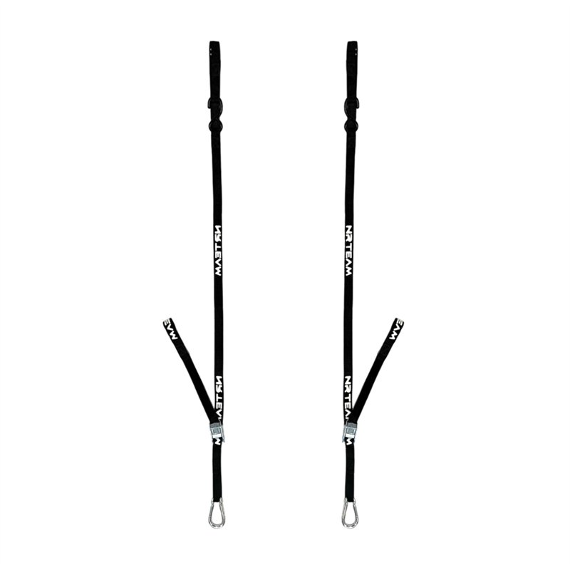 Paire de sangles de fixation noires Pull Up pour moto de 25