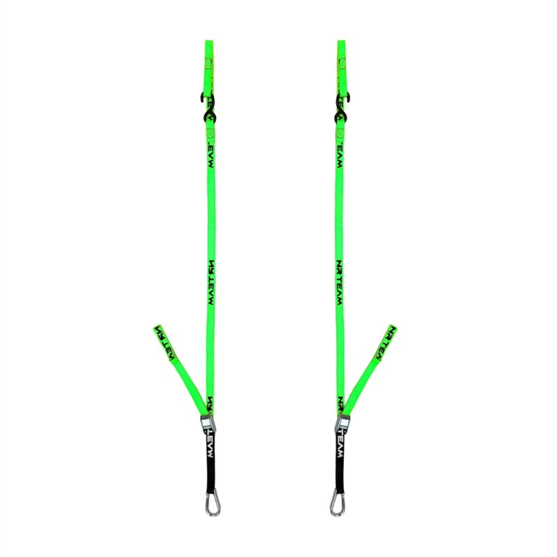 Pair of motorcycle fastening straps Pull Up 25mm green-DS89.PU10V | RiMotoShop
