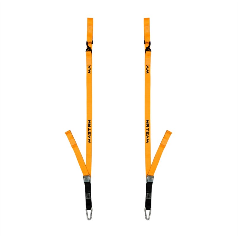 Pair of motorcycle fastening straps Pull Up 38mm orange-DS89.PU15A | RiMotoShop