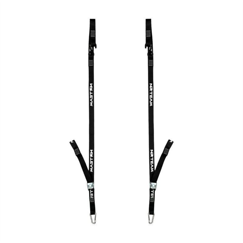 Coppia cinghie fissaggio moto Pull Up 38mm nere-DS89.PU15N | RiMotoShop