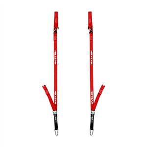 Pair of motorcycle mounting straps Pull Up 38mm red-DS89.PU15R | RiMotoShop