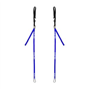Par de correas de sujeción azules de 25 mm para motocicleta