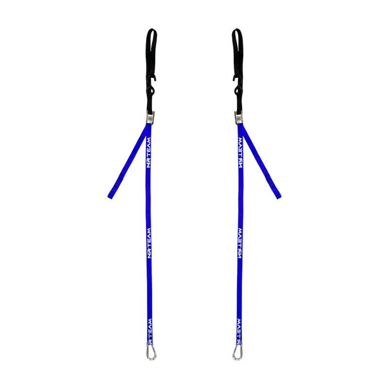 Coppia cinghie fissaggio moto Tie Down 25mm blu-DS89.TD10B | RiMotoShop