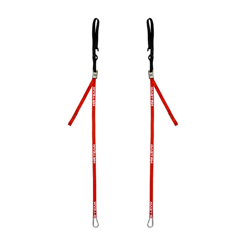 Motorcycle Tie Down Straps Pair 25mm Red-DS89.TD10R | RiMotoShop