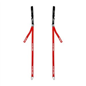 Paire de sangles de fixation rouges de 38 mm pour