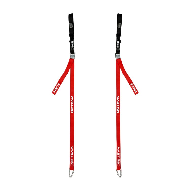 Coppia cinghie fissaggio moto Tie Down 38mm rosse-DS89.TD15R | RiMotoShop