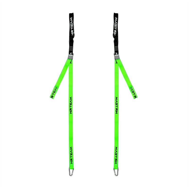 Motorcycle Tie Down Straps Pair 38mm Green-DS89.TD15V | RiMotoShop