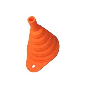 Entonnoir pliable en silicone orange-ISP.A | RiMotoShop
