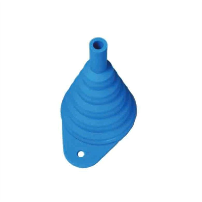 Foldable blue silicone funnel-ISP.B | RiMotoShop