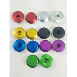 Tapones de eceite CNC x2 azul Aprilia RS MX SX RX 125 ROTAX122-X2CNC-122-B-RiMotoShop