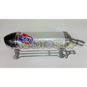 07 15 Aprilia SX 125 RX SILENCER exhaust di exhaust Scalvini Aluminum carbon-002.114122 | RiMotoShop
