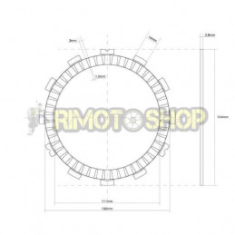 SUZUKI 600 GSX R 11/15 Kit Dischi frizione Racing Guarniti +