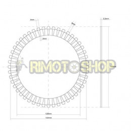 SUZUKI 750 GSX R SP 94 Kit Dischi frizione Guarniti