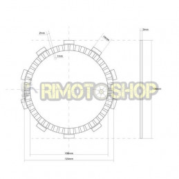 HONDA NS F (MC11) 250 84/85 Kit Dischi frizione