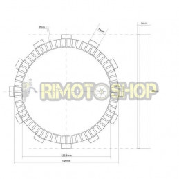 SUZUKI 450 RMZ 4T 05/13 Kit Dischi frizione Guarniti