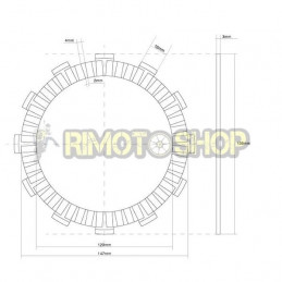 SUZUKI 1100 GSX E 80/82 Kit Dischi frizione Guarniti