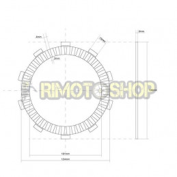 SUZUKI 750 GSX R 00/01 Kit Dischi frizione Guarniti