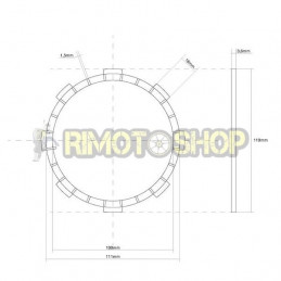 HONDA CBR R (MC17) 250 87 Kit Dischi frizione